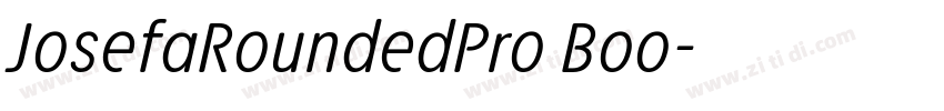 JosefaRoundedPro Boo字体转换
